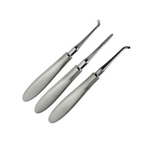 เครื่องมือถอนรากฟันแบบตรง ด้ามจับสแตนเลส ใช้ในงานผ่าตัด ได้รับการรับรองมาตรฐาน CE ISO13485 ระดับ I - Product Image 3