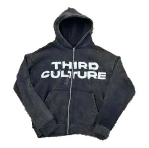 Venta al por mayor de chándal deportivo para hombre con parche desgastado Vintage bordado con logotipo personalizado lavado ácido ropa de calle Sun Fade chándal de invierno - Product Image 4