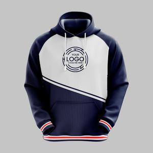 Fabrication conception personnalisée automne vente chaude hommes sweats à capuche décontracté 100% coton poche surdimensionné pull à capuche régulier - Product Image 2