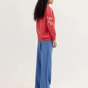 เสื้อฮู้ดลำลองสำหรับผู้หญิงแขนยาวซับในสำหรับฤดูใบไม้ร่วง - Product Image 5