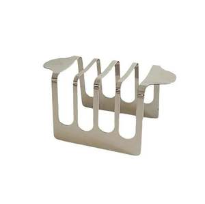 Support de comptoir en acier inoxydable pour pain et toasts – Accessoire de cuisine pour l'organisation et le rangement domestique - Product Image 1