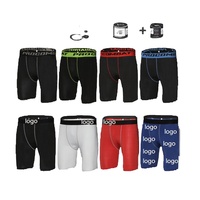 Collants taille moyenne décontractés pour hommes Shorts d'exercice solides à haute compression pour vêtements de sport Jogging Running Sports Drawstring