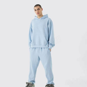 Sweat-shirt à capuche unisexe surdimensionné grande taille pour hommes sweat-shirt à capuche personnalisé pour hommes survêtement logo brodé - Product Image 5