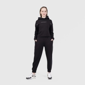 Sudadera Transpirable Raxe de Tela Tejida Negra para la Temporada de Otoño - Product Image 4
