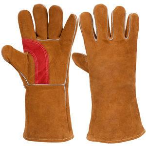 Gants de soudage en cuir de haute qualité à prix abordable, résistants à la chaleur, imperméables, antidérapants, durables, personnalisables, gants de sécurité - Product Image 5