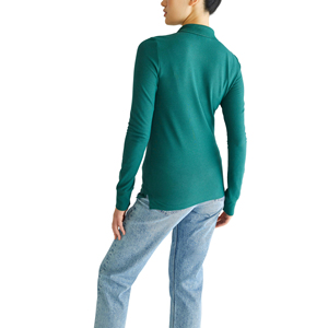 Custom Embroidery <b>Womens</b> <b>Polo</b> <b>Shirt</b> Moisture Wicking Athletic Golf Top High Quality Long Sleeve <b>Polo</b> <b>Shirts</b> - Product Image 2