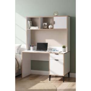Sarmobi Eco-Friendly Adjustable Wooden Home Office <b>Desk</b> with Integrated Bookshelf Modern <b>Study</b> Table for Students Computer <b>Desk</b> - Product Image 1