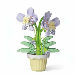 Nanoblock Mini Fleur avec pot en plastique pour décorations de la Saint-Valentin - Product Image 6