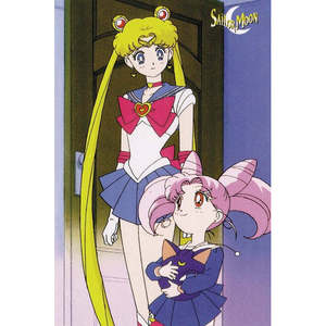 Carte de vœux Sailor Moon, style simple, impression numérique, carte postale avec logo personnalisé - Product Image 1