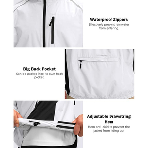 Uso al aire libre Low Moq Hombres Chaqueta de lluvia Etiqueta privada Hombres Chaqueta de lluvia Nuevo diseño Hombres Chaqueta de lluvia - Product Image 6