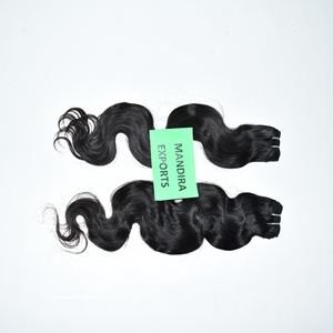 Wholesale 100% Natural Virgin Indian Temple Human Hair Extensions 10-32 Inches Non-Remy <b>Tangle</b>-Free Loose Bodywave Natural - Product Image 5