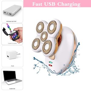 Rasoir électrique sans fil pour femme, style moderne, indolore pour une épilation impeccable, lumière LED, alimentation USB, rechargeable 800 mAh - Product Image 3
