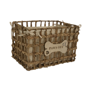 Cestas de Juguetes para Mascotas de Alta Calidad, Reutilizables, Tejidas a Mano con Jacinto de Agua y Mezcla de Pasto Marino, Ecológicas, para Gatos y Perros Pequeños, Forma Rectangular, Artesanales - Product Image 6