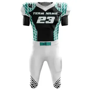 Uniformes de Fútbol Americano de Poliéster de Primera Calidad, Uniformes de Entrenamiento Transpirables Sublimados para Jóvenes - Product Image 2