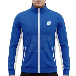 Veste de sport légère à fermeture éclair intégrale pour hommes, idéale pour la course et l'entraînement, avec col montant, personnalisable pour l'extérieur - Product Image 3