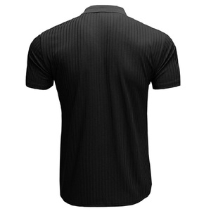 Camisas con cuello de poliéster 100% personalizadas para hombre, camisetas a precio de fábrica, ropa informal de verano transpirable lisa con cuello en V de gran tamaño - Product Image 5