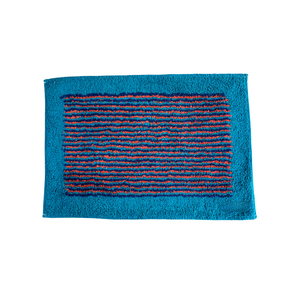 Suministro directo de fábrica de Material de algodón 100% de calidad superior Patrón de rayas horizontales Fácil de limpiar y mantener Alfombra de baño - Product Image 1