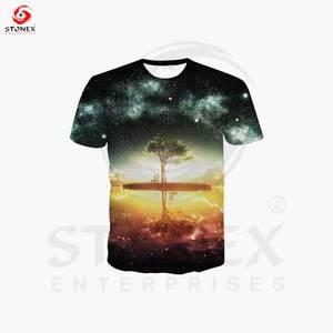 Custom Men's Heavy Weight Direct to Cotton High Quality 3D Digital Print Streetwear T-shirt <b>Tshirt</b> Custom Digital Printing - Product Image 4