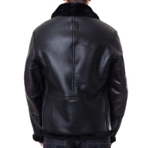 2024 Customized Top Design Black Color Custom Logo Hand Made Comfortable Professional Classical <b>Leather</b> Jackets - Product Image 2