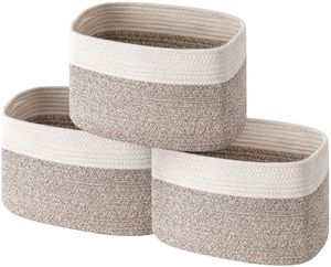 Panier en corde macramé multi-usages pour le rangement à la maison et au bureau, offrant une organisation polyvalente et décorative - Product Image 6