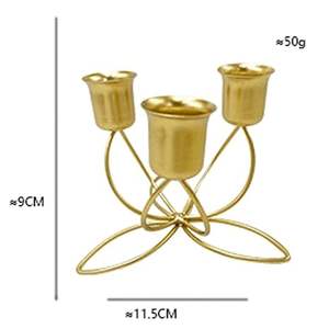 Golden <b>Tealight</b> <b>Candle</b> <b>Holder</b> Bird Rose Heart Shaped - Product Image 5