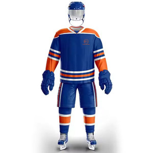 Tenue de hockey sur glace pour adultes, vente chaude, 100% polyester, couleur et taille personnalisées, faible MOQ, ensembles pour l'équipe - Product Image 1