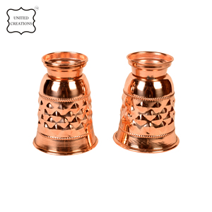 Gobelet en métal martelé écologique personnalisé, verres en cuivre pur avec fonction personnalisée pour renforcer l'immunité - Product Image 6