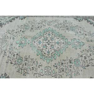 5.7x9.7 ft <b>Rug</b>, Large Turkish <b>Rug</b>, Gray <b>Abstract</b> <b>Rug</b> - Product Image 4