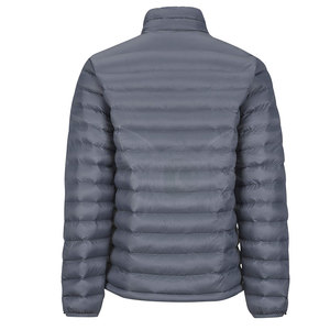 Veste matelassée d'hiver de haute qualité pour hommes et femmes à capuche légère avec fermeture à glissière tissu respirant Logo personnalisé - Product Image 3