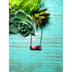 Collier artisanal Navajo en argent sterling et rose dahlia pour les occasions spéciales - Product Image 1