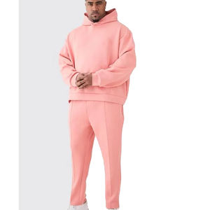 Loose Fit Oversized Baggy Tracksuit for Men Custom Logo Two Piece <b>Hoodie</b> and Joggers Set Wholesale Gymwear Streetwear Supplier - Product Image 4