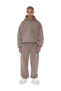 Haute qualité Logo personnalisé étiquette 500gsm poids lourd pull à capuche 100% coton épaules tombantes surdimensionné hommes Boxy à capuche - Product Image 2