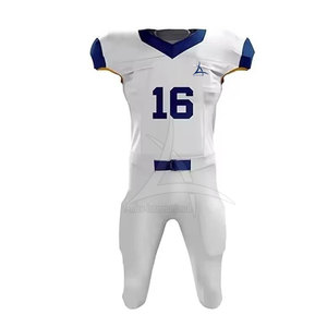 Tenues de football américain personnalisées, ensembles courts, haute qualité, 100% polyester, séchage rapide, respirant, pour clubs, joueurs professionnels - Product Image 2
