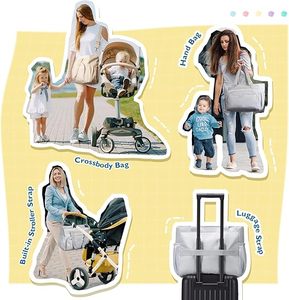 Nhà Máy Tã Tote Thiết Lập Yếu Tố Cần Thiết Bé Túi Đa Chức Năng Tã Thay Đổi Với Chai Túi - Product Image 6