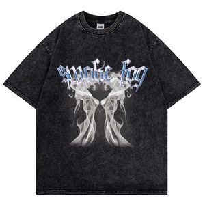 เสื้อยืดผู้ชายพิมพ์ลาย3D สะพายไหล่แนววินเทจเสื้อยืดผู้ชายผ้าคอตตอนทรงโอเวอร์ไซส์พิมพ์ลายสกรีน - Product Image 5