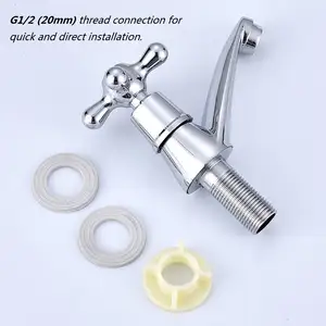 Single-Handle Cold Water Basin Faucet Zinc Body And Handle For Outdoor Bathroom Laundry Bedroom-Durable Zinc Alloy