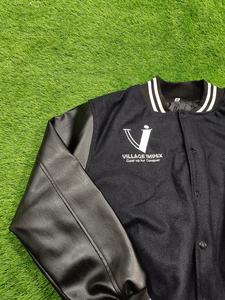 Chaqueta Universitaria Village Impex Premium de Lana y Cuero, Estilo Clásico Letterman con Logotipo Bordado - Product Image 4