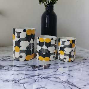 Home & Garden Handmade Empty Candle Glass Votives Enamelled Print Decorative Customised Artwork Design Dinner <b>Table</b> Centrepiece - Product Image 5