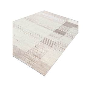 Alfombras de Lana Rayadas Color Marfil, Tejidas a Mano, Diseño Clásico Rectangular para Pasillo, Grosor de Felpa de 10 mm, para Entrada de Casa, Sala de Estar - Product Image 2