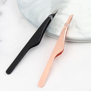 แหนบถอนคิ้วปลายแหลมทำจากสแตนเลสคลิปแต่งคิ้วหลากสีสำหรับกำจัดขนและอุปกรณ์แต่งขนตา - Product Image 1