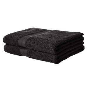 Fournisseur d'usine draps de bain personnalisés Extra Large 100x150 serviettes en coton d'hôtel de luxe pour le bain 500 GSM couleur anthracite Durable - Product Image 1