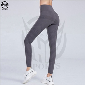 Mujeres texturizadas de cintura alta Butt Lift Jacquard Hot Sexy Gmy Yoga pantalones Leggings Scrunch Booty Tights Sport Yoga Leggings Push Up - Product Image 2