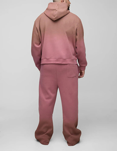 Venta caliente pesado poliéster/algodón de gran tamaño lavado ácido Boxy Unisex Streetwear maternidad chándal acampanado pantalones de chándal con capucha - Product Image 3