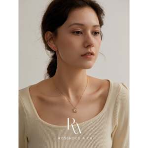 Gold Plated Dainty CZ Geometric Pendant <b>Necklace</b> Non-Tarnish Square Zirconia <b>Statement</b> <b>Necklace</b> with Trendy Style - Product Image 5