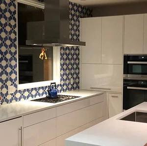 กระเบื้องพอร์ซเลนเซรามิกเคลือบลายเรขาคณิตที่ทันสมัยการตกแต่งภายในภายนอกพื้นผนัง800x800มม. ห้องครัวห้องนั่งเล่น - Product Image 6