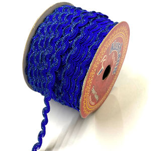 Royal Blue DIY Ric Rec Lace Trim Gimp Vestidos de mujer Paraguas Decoraciones Rhinestone Bead Decoration Tassel Fringe Trim Shoes - Product Image 2