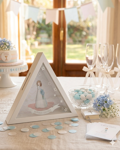 Novedad Hucha Triangular de Madera "Mi Primera Comunión" - Decorativa con Ranura para Ahorros, Venta al por Mayor España - Product Image 2