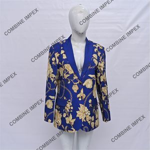 2025 Women Sublimation <b>Blazer</b> Coat Custom All Print Formal Streetwear Fashion <b>Jacket</b> <b>Thick</b> Office Casual Sheep Winter Flowers - Product Image 1