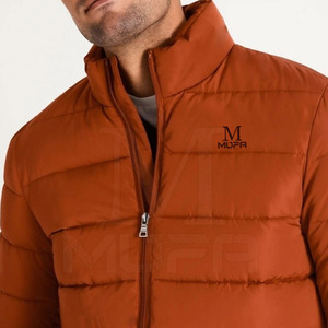 Chaqueta acolchada con cuello levantado para hombre de alta calidad, logotipo personalizado, poliéster impermeable para uso en invierno al aire libre, nueva condición, venta al por mayor - Product Image 5
