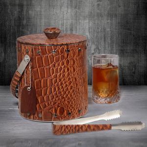 ถังน้ำแข็งสไตล์วินเทจ99.9% ถังเก็บความเย็นทำจากสเตนเลสเคลือบเงินอุปกรณ์สำหรับปาร์ตี้บาร์เป็นมิตรกับสิ่งแวดล้อม - Product Image 3